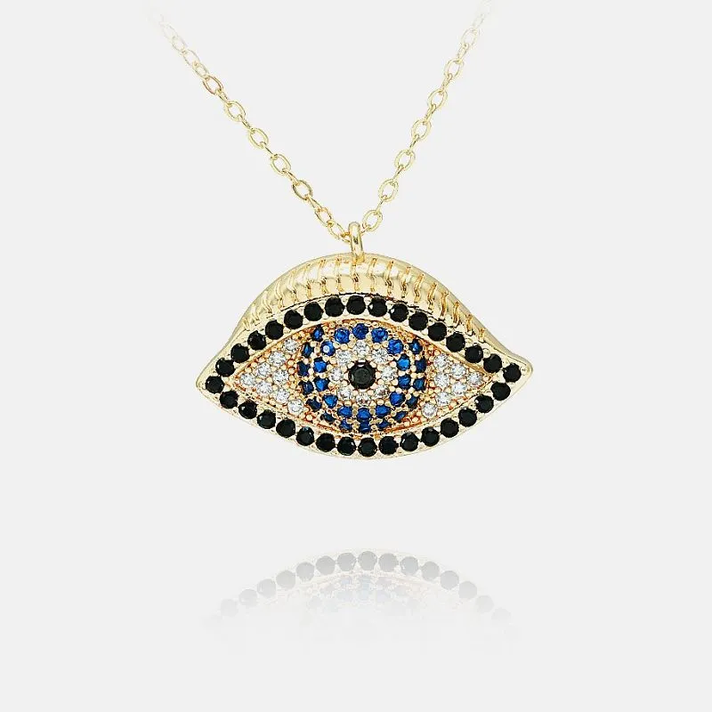 Evil Eye Pendant forgyldt