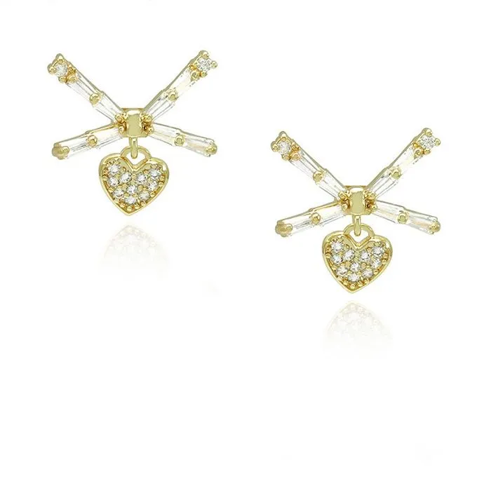 Kvinde lille design hjerte ørering