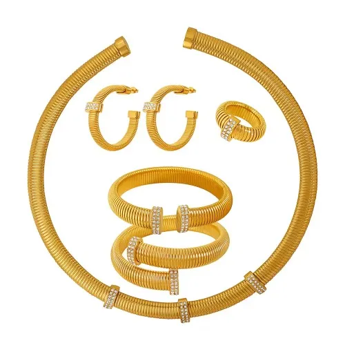 Øreringe krave smykkesæt