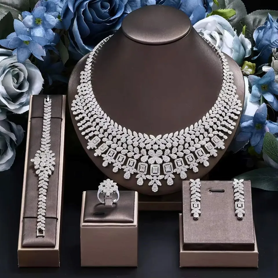 Luksus CZ komplette smykkesæt